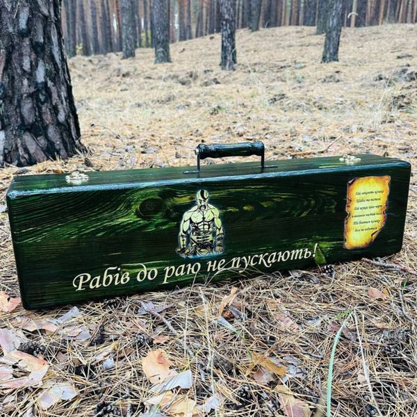 Набір шампурів у дерев'яному кейсі з 11 предметів Н-3800 фото